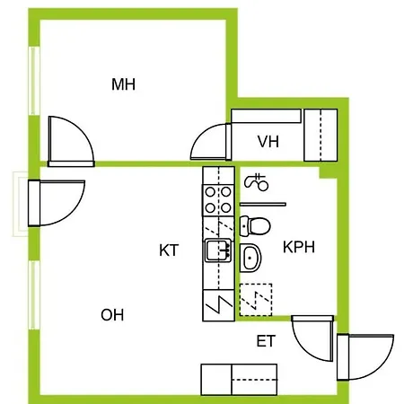 Apartment Metsaemansikan Helmi I Free Parking & Netflix I 5g